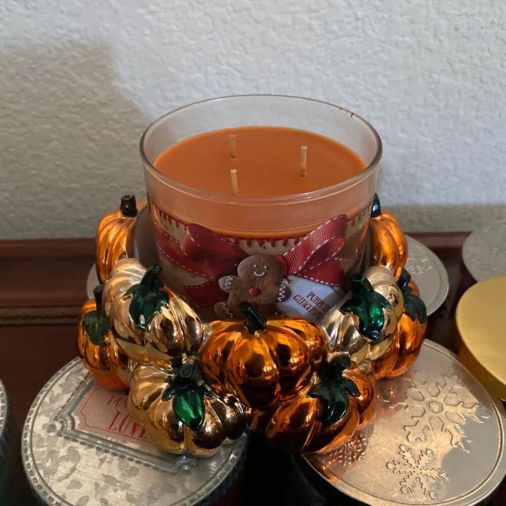 BBW Pumpkin Patch 3-Wick Candle Holder (excludes candle)